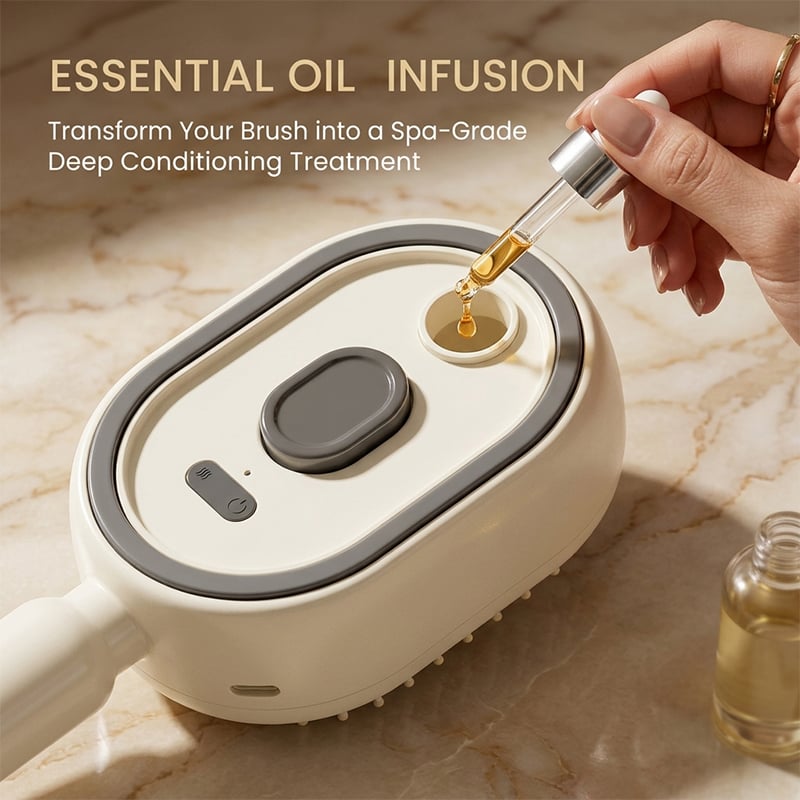 Electric Spray Retractable Air Cushion Comb || مشط كهربائي مزود بالبخار لفرد الشعر