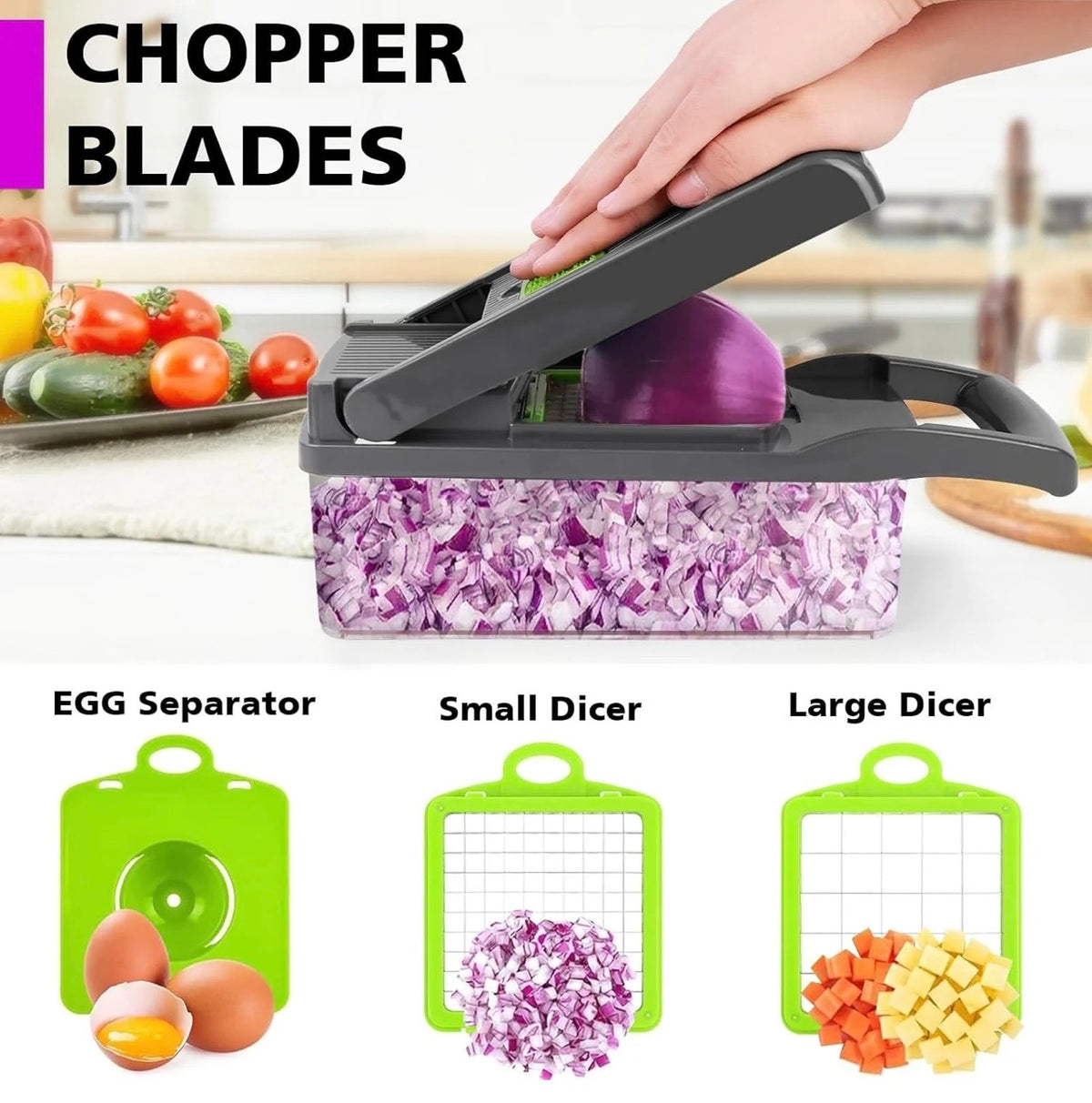 16-in-1 Multi-Functional Vegetable Chopper & Cutter