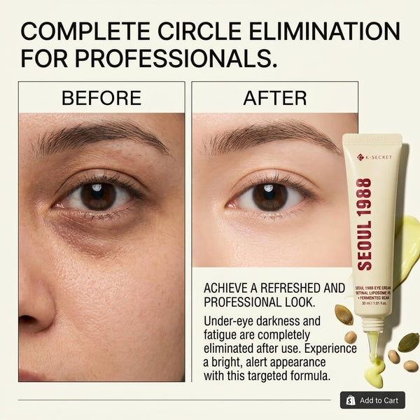 K-Secret SEOUL 1988 Eye Cream | Advanced 4% Retinal Liposome Dark Circle Treatment