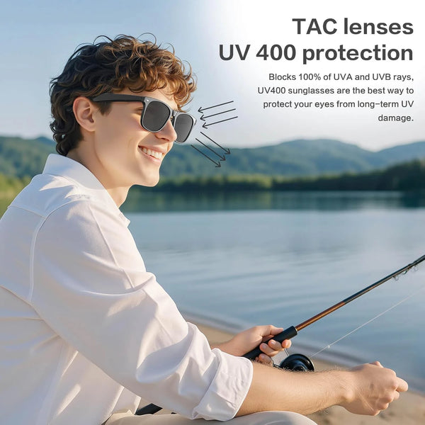 AI Smart Vision Sunglasses – HD Video Recording & Wireless Audio