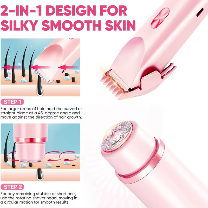 2-in-1 Electric Body Shaver for Women | Wet & Dry