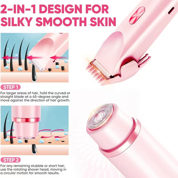 2-in-1 Electric Body Shaver for Women | Wet & Dry