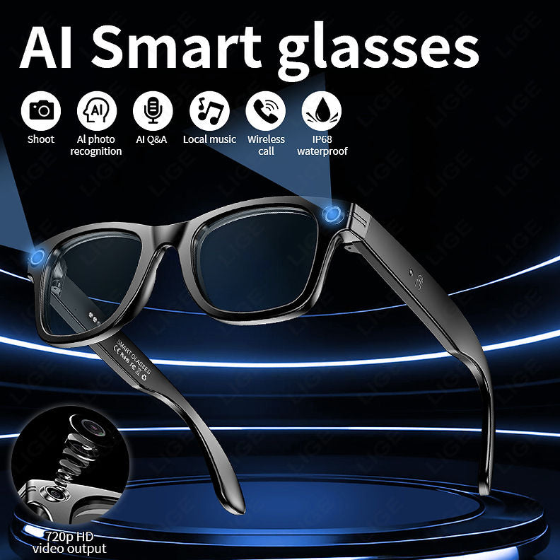 AI Smart Vision Sunglasses – HD Video Recording & Wireless Audio